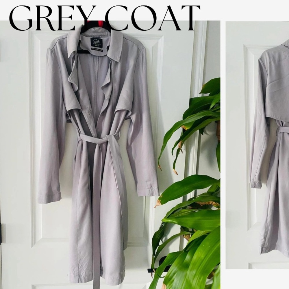GREY TRENCH / COAT